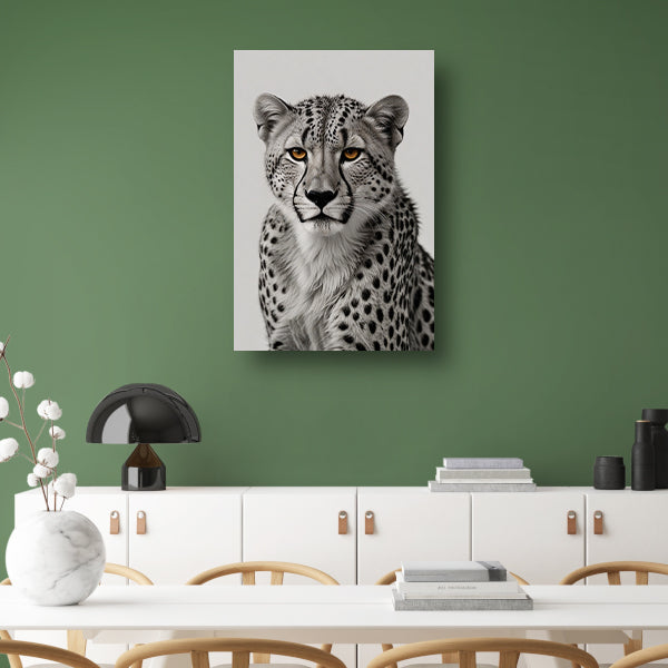 De doordringende blik van een cheeta canvas