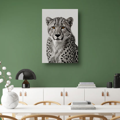 De doordringende blik van een cheeta canvas