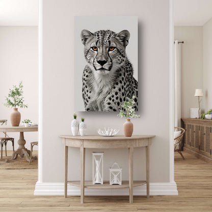 De doordringende blik van een cheeta canvas