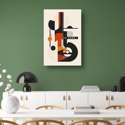 Abstract Compositie met Vormen en Kleuren canvas