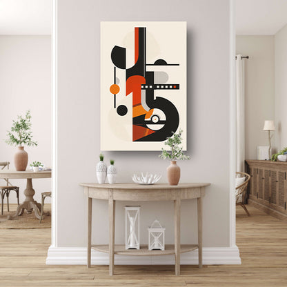 Abstract Compositie met Vormen en Kleuren canvas