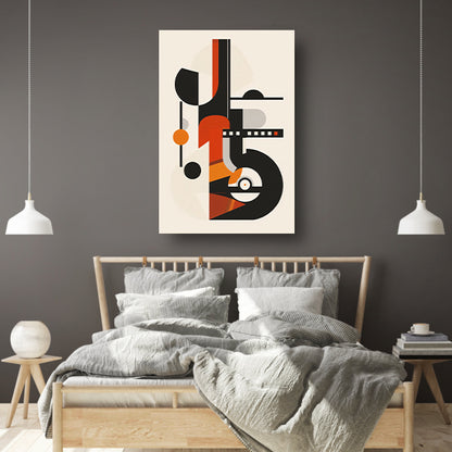 Abstract Compositie met Vormen en Kleuren canvas