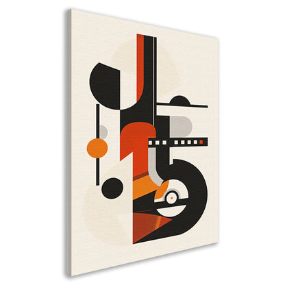 Abstract Compositie met Vormen en Kleuren canvas