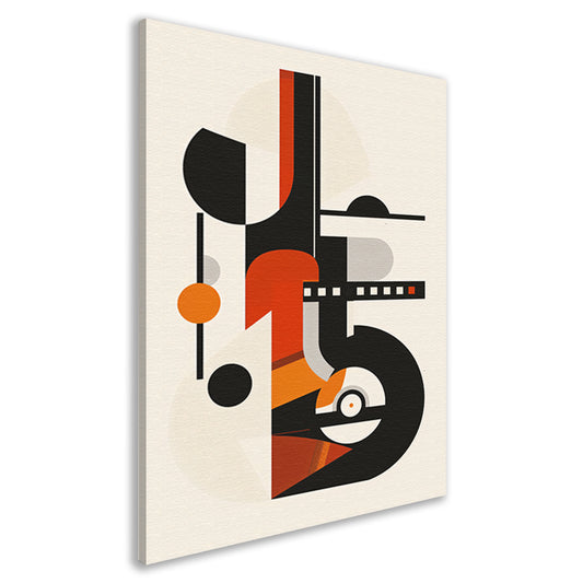 Abstract Compositie met Vormen en Kleuren canvas