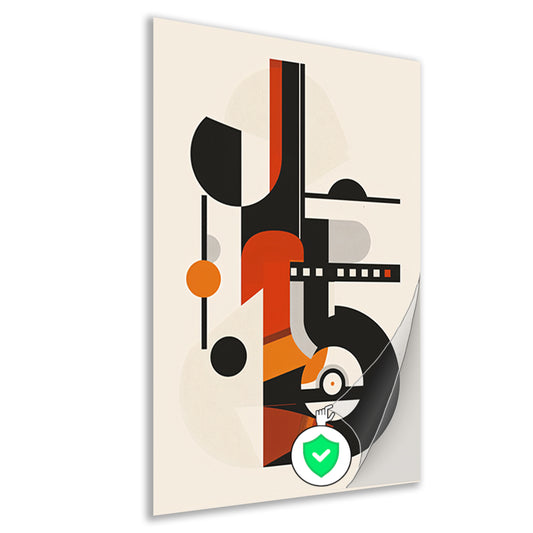 Abstract Compositie met Vormen en Kleuren poster