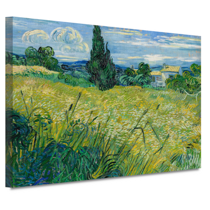 Groen Tarweveld met Cipres - Vincent van Gogh canvas