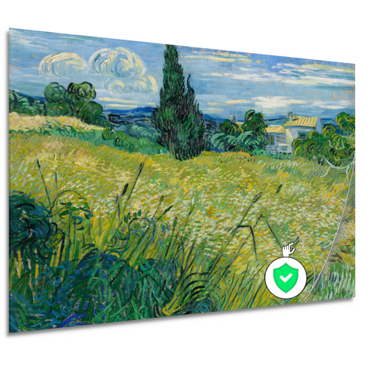 Groen Tarweveld met Cipres - Vincent van Gogh poster