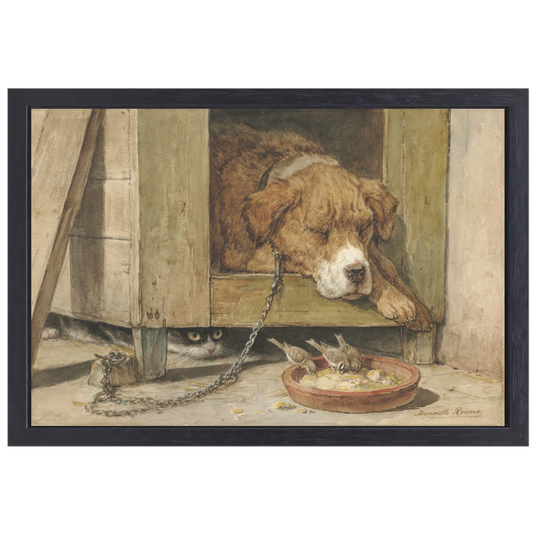 Gevaarlijke grond - Henriëtte Ronner canvas met baklijst