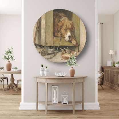 Gevaarlijke grond - Henriëtte Ronner aluminium muurcirkel
