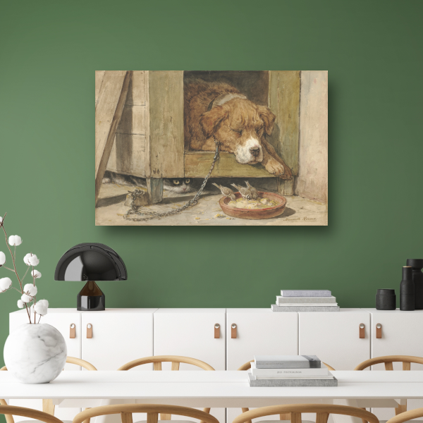 Gevaarlijke grond - Henriëtte Ronner canvas met baklijst