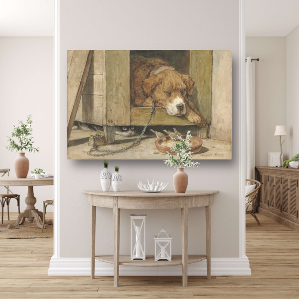 Gevaarlijke grond - Henriëtte Ronner canvas met baklijst