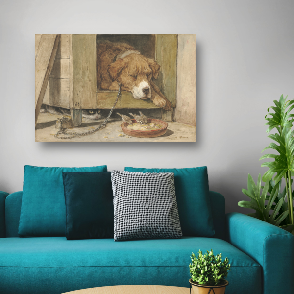 Gevaarlijke grond - Henriëtte Ronner canvas met baklijst