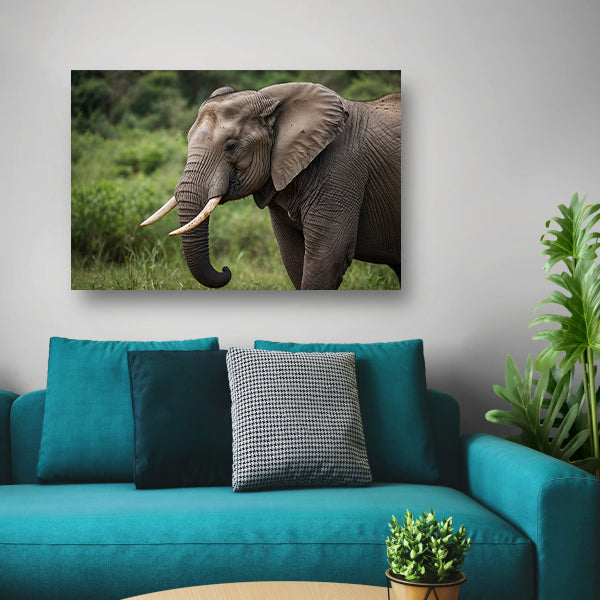 Prachtige olifant in natuurlijke habitat canvas