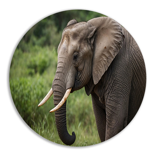 Prachtige olifant in natuurlijke habitat forex muurcirkel