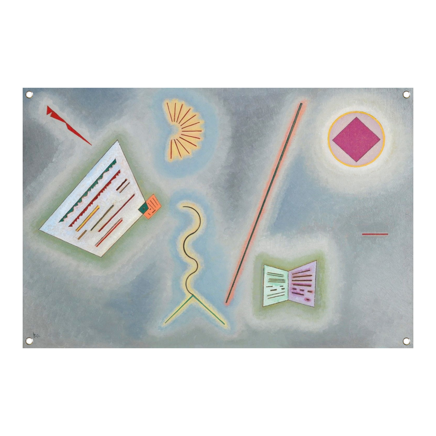 Oppervlakken en lijnen - Wassily Kandinsky tuinposter