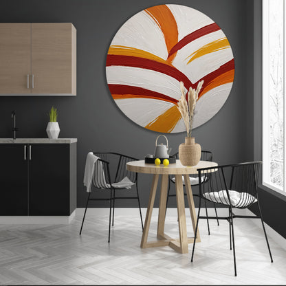 Abstract Swirls of Warmth and Energy forex muurcirkel