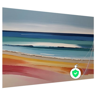 Abstract Minimalistisch Strand en Zee Tafereel poster