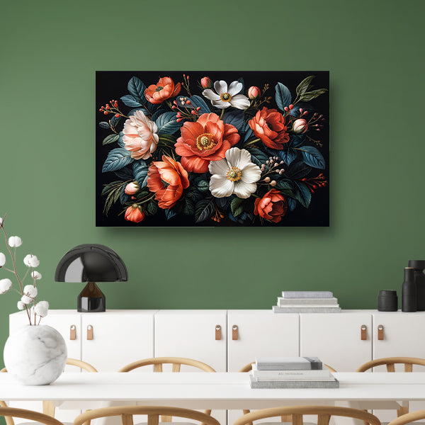 Abstract lijnencompositie poster