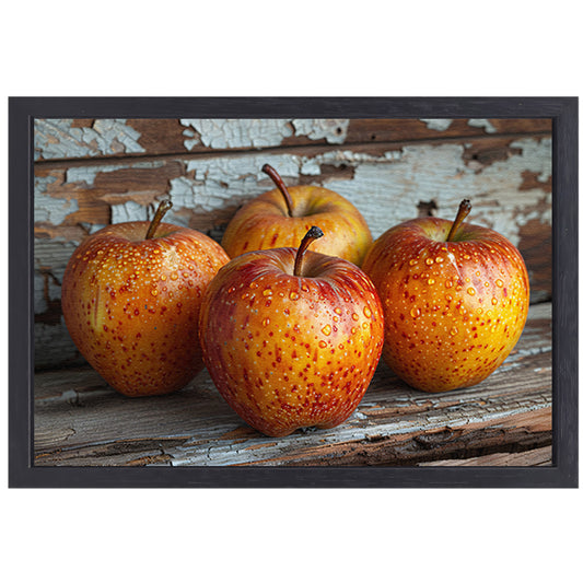 Minimalistisch stilleven met appels canvas met baklijst