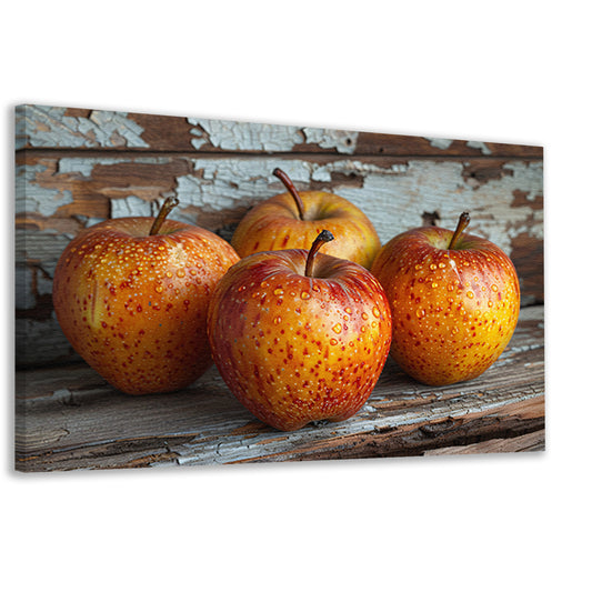 Minimalistisch stilleven met appels canvas