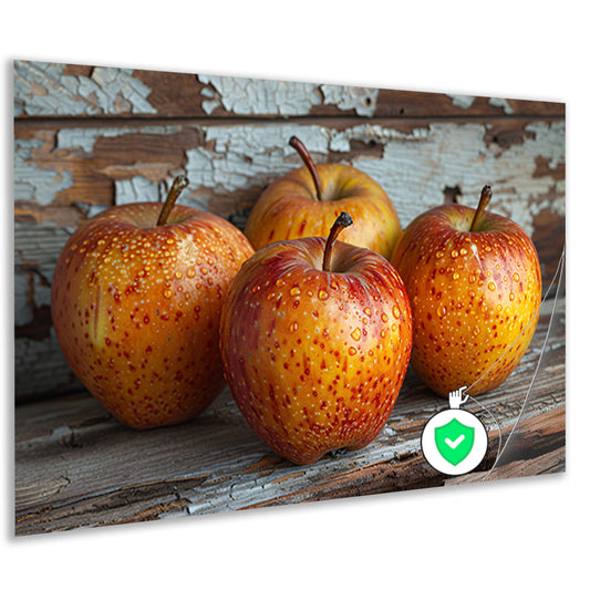 Minimalistisch stilleven met appels poster
