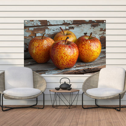 Minimalistisch stilleven met appels tuinposter