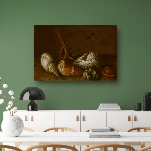 Schelpen op een tafel - Balthasar van der Ast poster