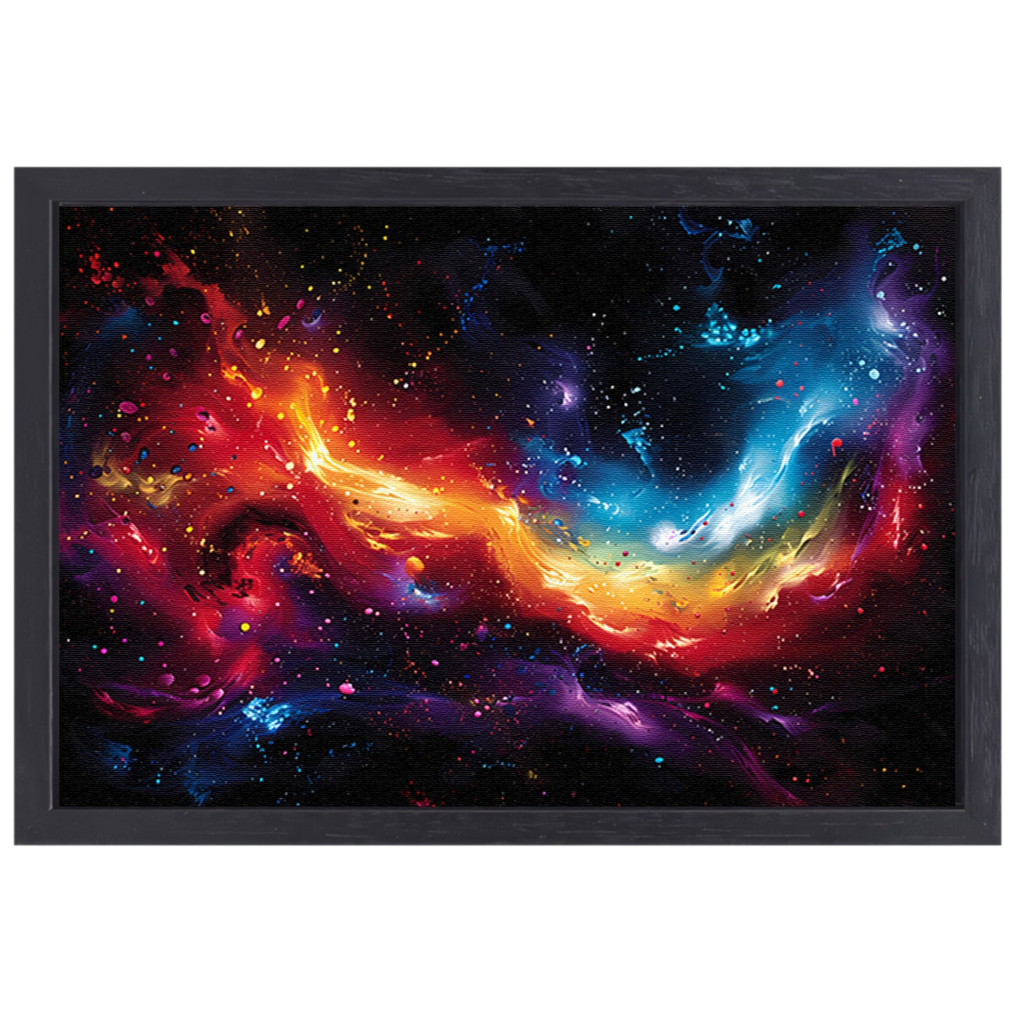 Abstract Sterrenstelsel canvas met baklijst