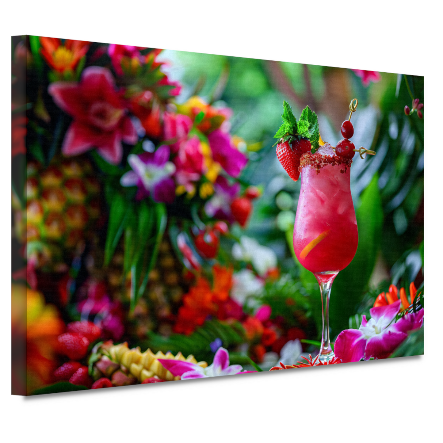 Minimalistische Drank Compositie canvas