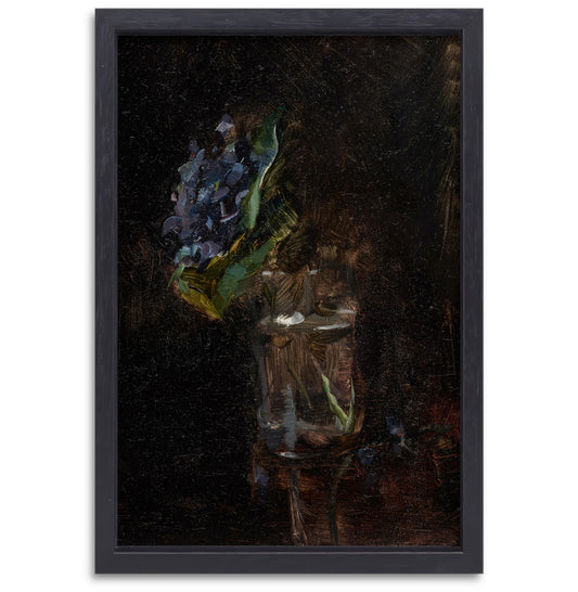 Boeket viooltjes in een vaas - Henri de Toulouse-Lautrec canvas met baklijst