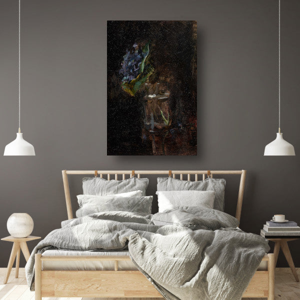 Boeket viooltjes in een vaas - Henri de Toulouse-Lautrec canvas met baklijst