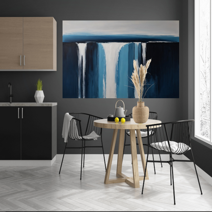 Abstracte Visie van een Serene Waterval poster