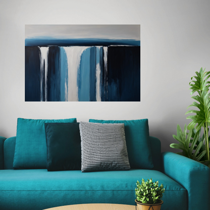 Abstracte Visie van een Serene Waterval acrylglas