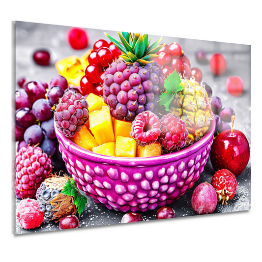 Levendige Fruitcompositie in Kleurrijke Schikking acrylglas