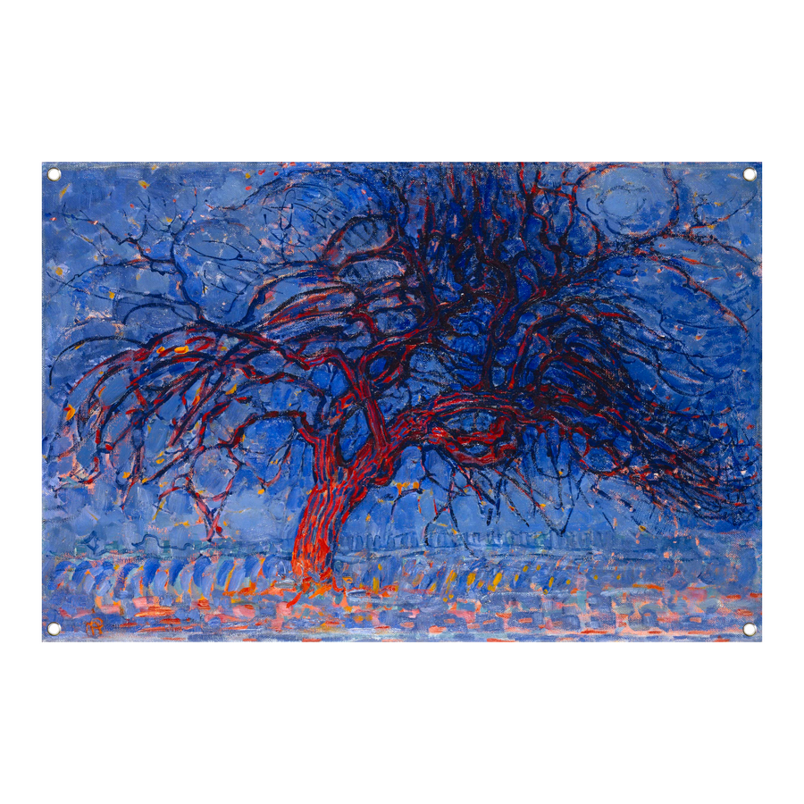 De rode boom - Piet Mondriaan tuinposter