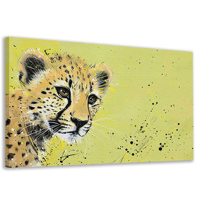 Abstracte cheeta op dynamische achtergrond canvas