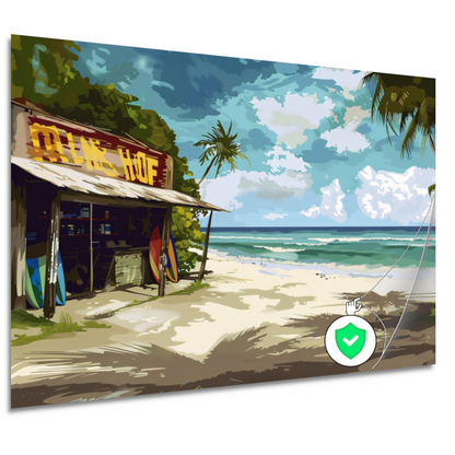 Surfparadijs aan het azuur poster
