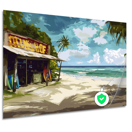 Surfparadijs aan het azuur poster