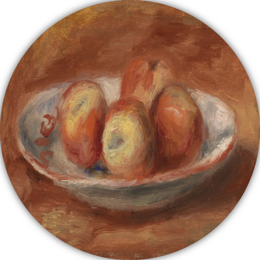 Appels - Pierre-Auguste Renoir aluminium muurcirkel