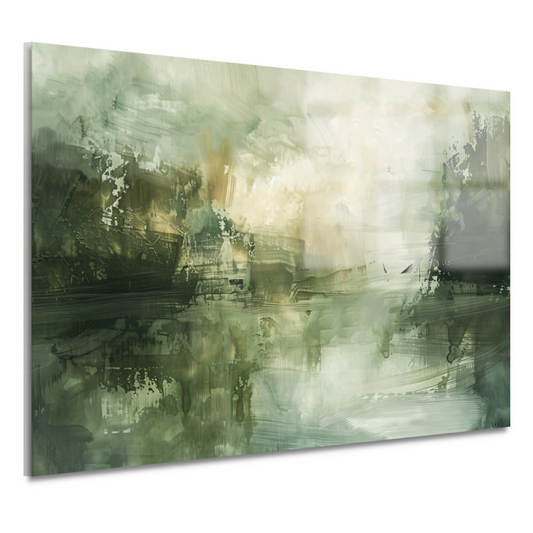 Moderne Abstracte Compositie in Neutrale Tinten acrylglas
