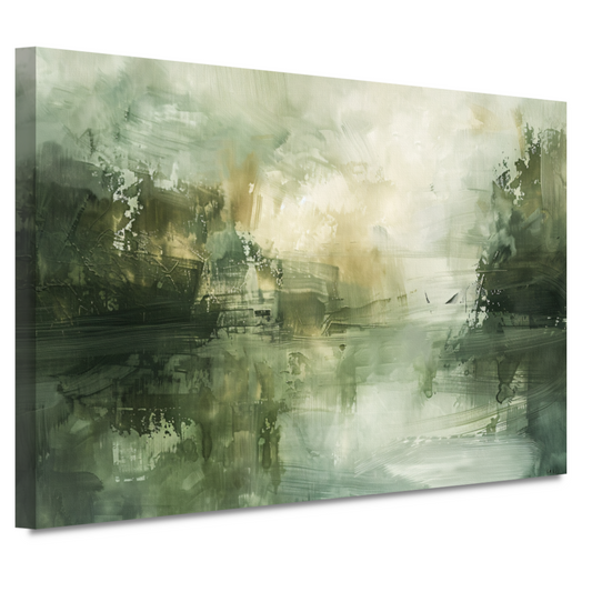 Moderne Abstracte Compositie in Neutrale Tinten canvas