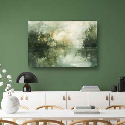 Moderne Abstracte Compositie in Neutrale Tinten poster