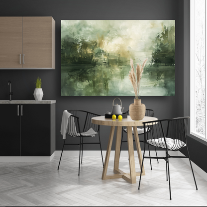 Moderne Abstracte Compositie in Neutrale Tinten poster