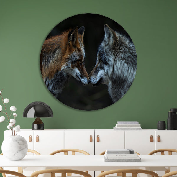 Vos en wolf in harmonie samen forex muurcirkel