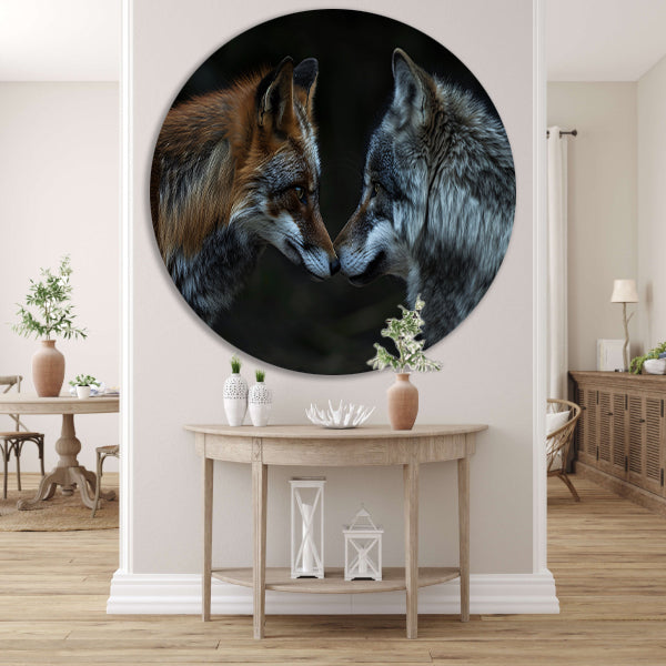 Vos en wolf in harmonie samen forex muurcirkel