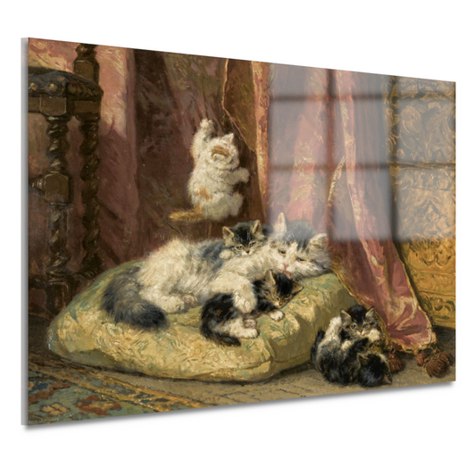 Kittens bij het spelen - Henriëtte Ronner-Knip acrylglas