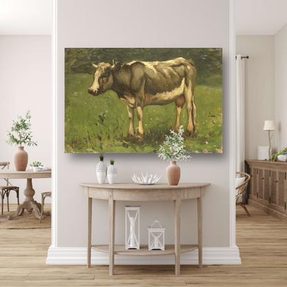 Koe - Anton Mauve canvas met baklijst