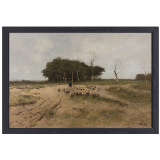 Heide bij Laren - Anton Mauve canvas met baklijst