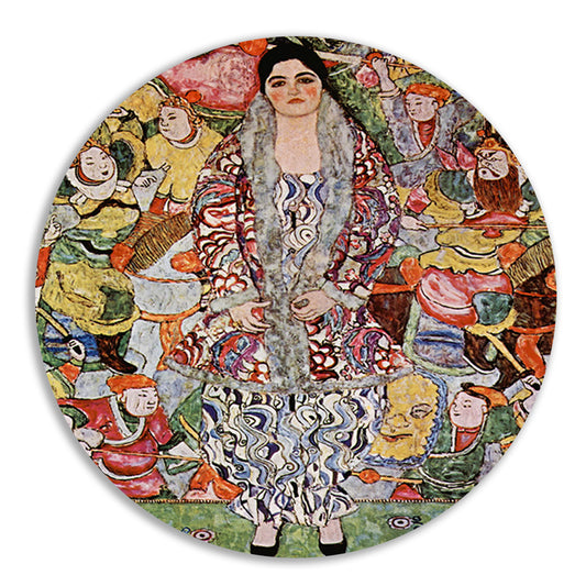 Portret van Friederike Maria Beer - Gustav Klimt forex muurcirkel