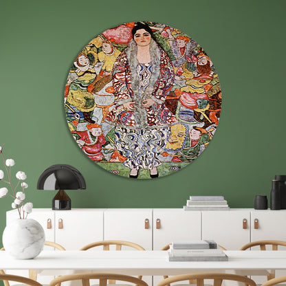 Portret van Friederike Maria Beer - Gustav Klimt forex muurcirkel